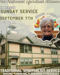 Sunday Service with Rev Elaine San Soucie