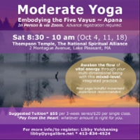 Moderate Yoga w/Libby Volkening: Embodying the Five Vayus