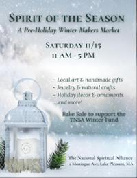 Spirit of the Season: a Pre-Holiday Winter Makers Market