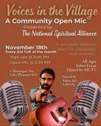 Voices in the Village: a community open mic