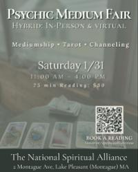 Psychic Medium Fair (Hybrid In-Person and Virtual)
