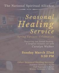 Seasonal Healing Service - Spring Equinox Celebration