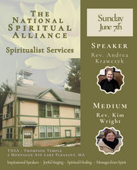Sunday Spritualist Service w/Rev. Andrea Krawczyk & Rev. Kim Wright